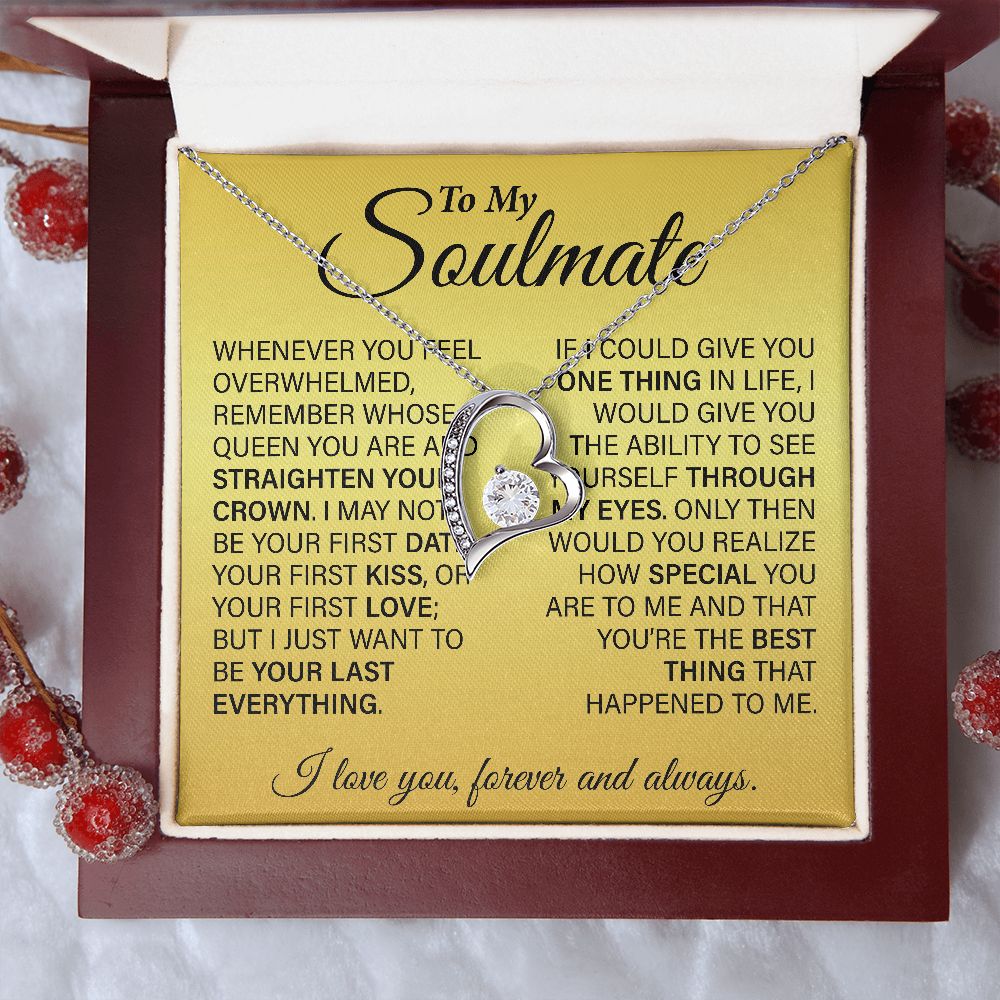 To My Soulmate | Valentine's Day, Mother's Day, Birthday, Anniversary Gifts for Wife | Whenever you feel overwhelmed...