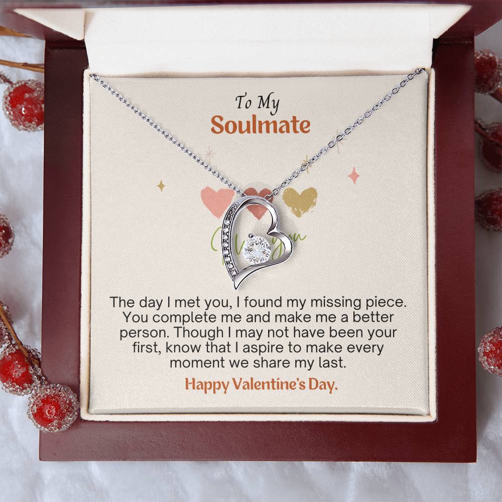 A Valentine's message to my soulmate: Discovering love's missing piece with Forever Heart Necklace