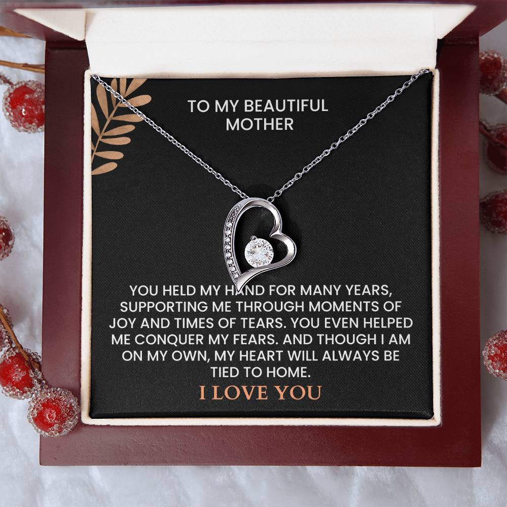 Heartfelt Mother’s Day Message Card - Custom Name Jewelry Gift for Mom