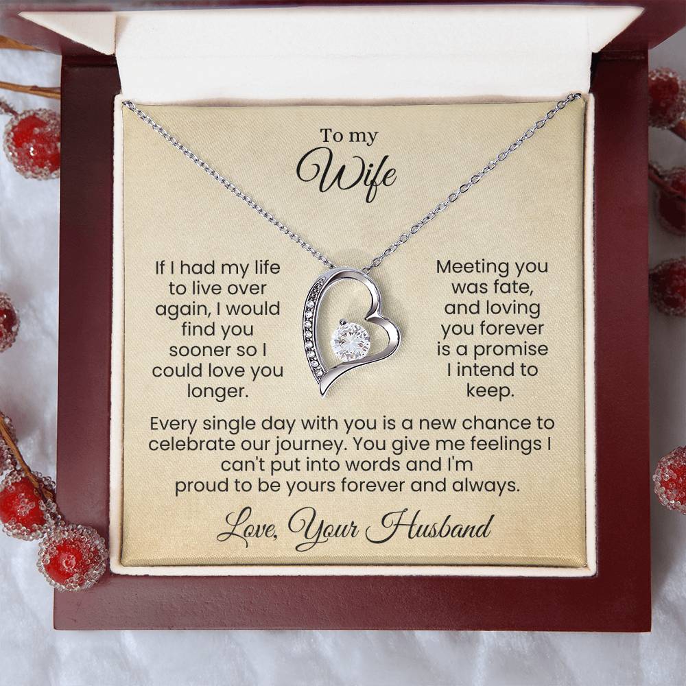 Forever Yours | A Love Written in Fate and Sealed with My Heart (Forever Love Necklace)