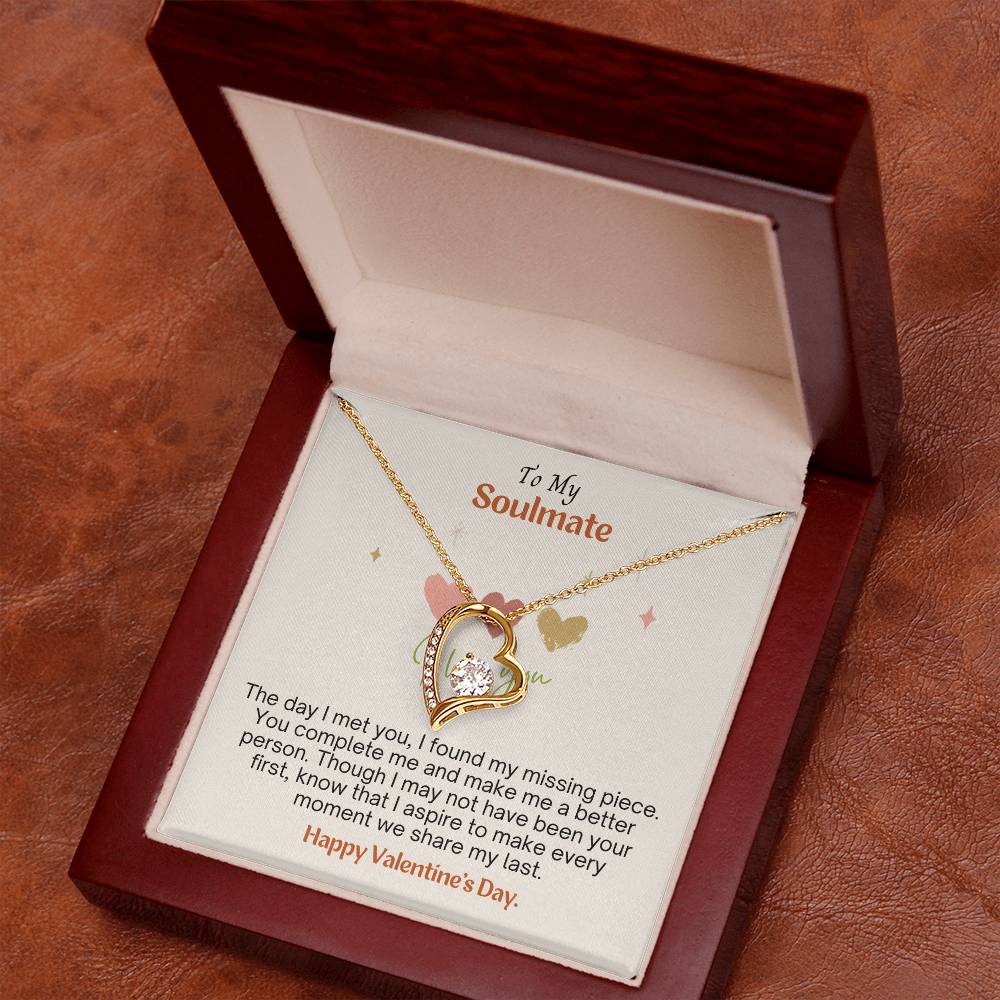 A Valentine's message to my soulmate: Discovering love's missing piece with Forever Heart Necklace