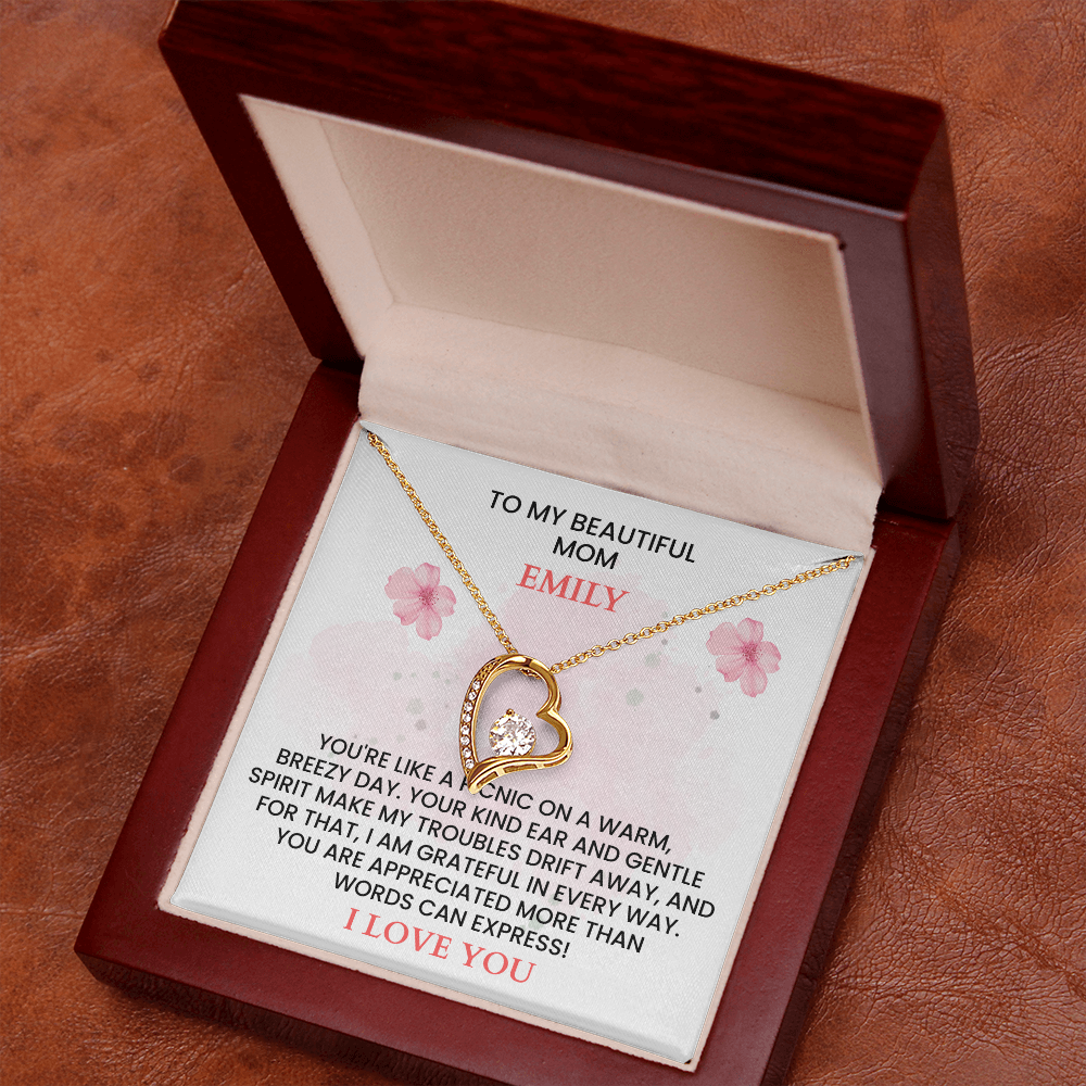 Personalized Mother's Day Gift - Custom Name Message Card for Mom