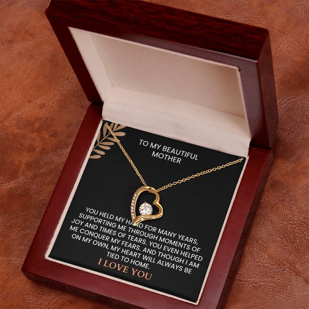 Heartfelt Mother’s Day Message Card - Custom Name Jewelry Gift for Mom