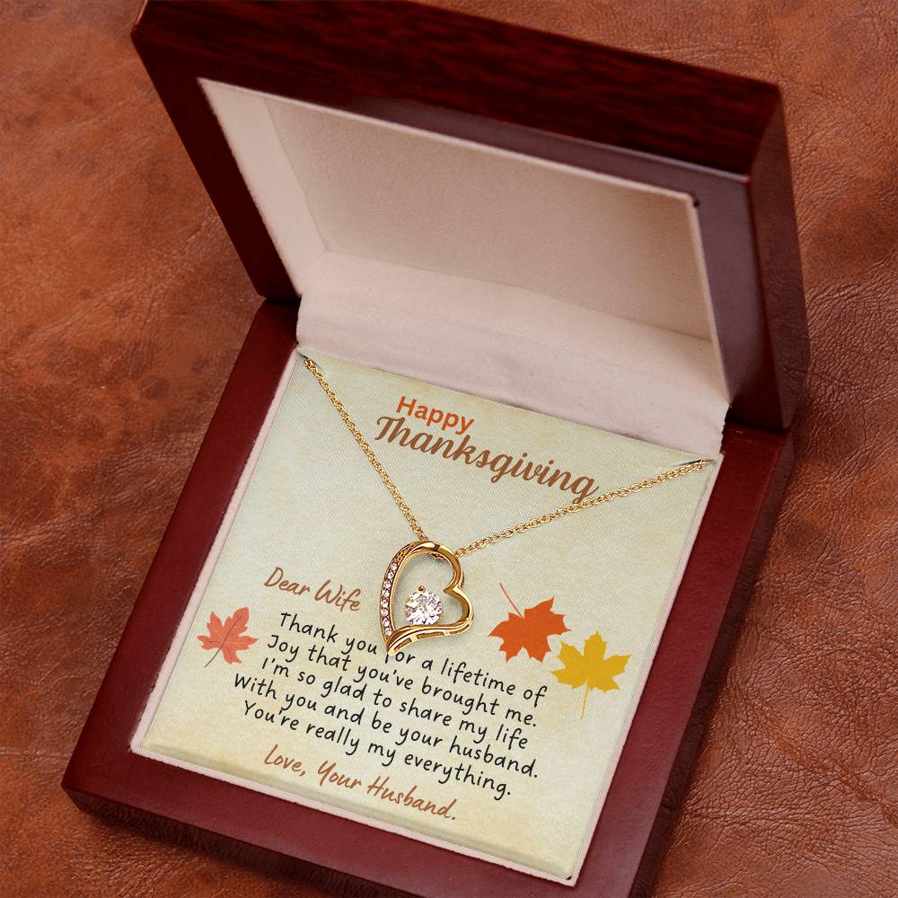 Thanksgiving gifts for wife | Thank you for a lifetime of joy...