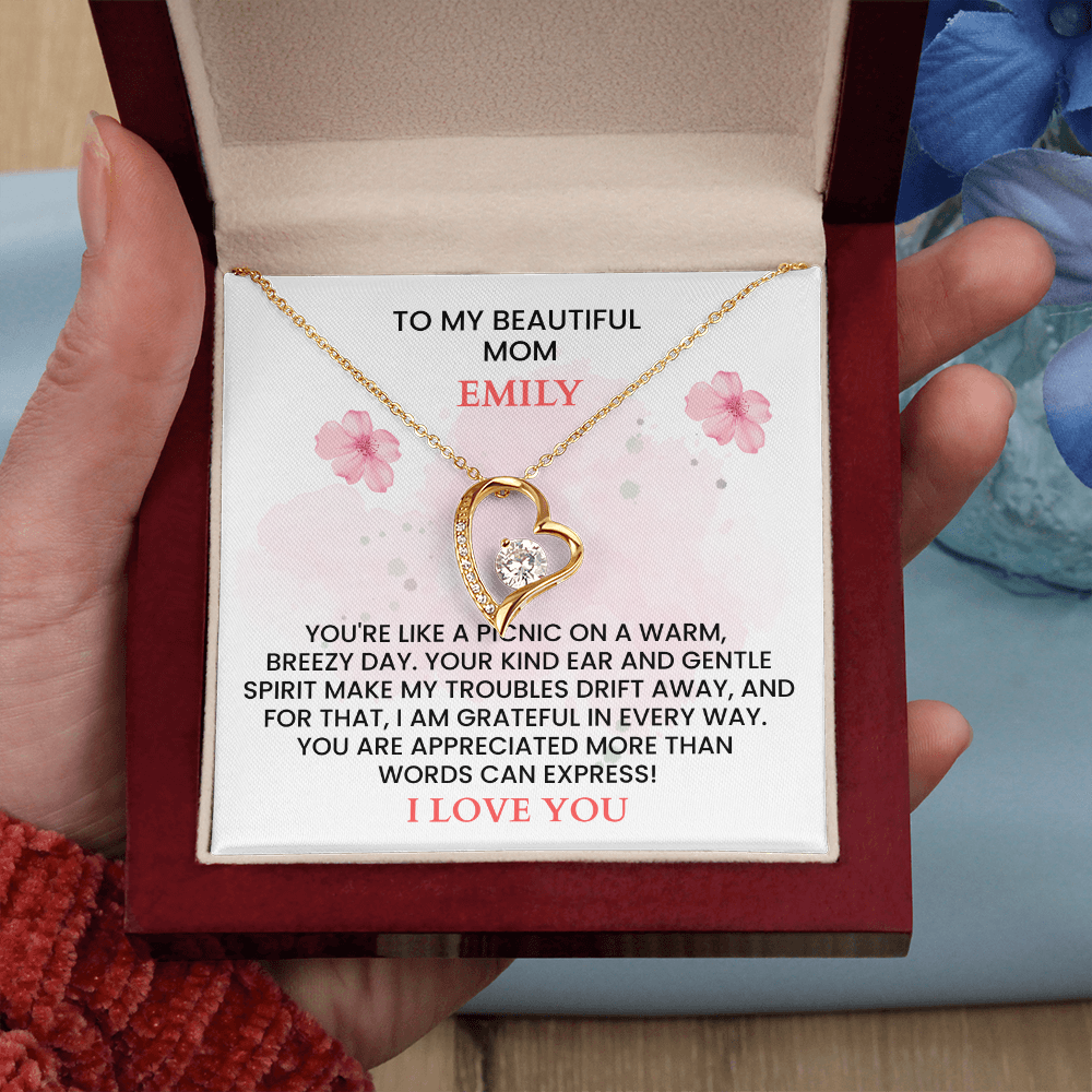 Personalized Mother's Day Gift - Custom Name Message Card for Mom