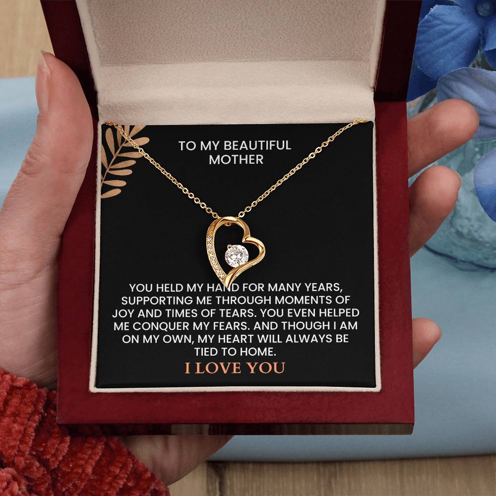 Heartfelt Mother’s Day Message Card - Custom Name Jewelry Gift for Mom