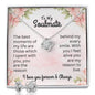 Gifts for Soulmate with Love Knot Heart Necklace and Personalized Message Card