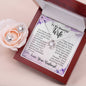 Be Mine Forever | Love Knot Necklace with Personalized Message Card for Wife