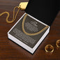 A Journey from Fate to Forever | Cuban chain necklace for him (Perfect Valentine's Day Gift)
