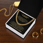 Cuban Necklace with Heartfelt Message for Your Cherished Husband