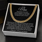 A Tribute to My Man with a Crowned Heart | Valentines Day Gift for His (Cuban Chain Necklace)