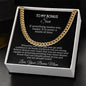 Gifts for bonus son, gifts for bonus son from mom, mom and bonus son, Cuban Link Chain for bonus son