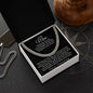 A Tribute to My Man with a Crowned Heart | Valentines Day Gift for His (Cuban Chain Necklace)