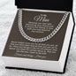 A Journey from Fate to Forever | Cuban chain necklace for him (Perfect Valentine's Day Gift)