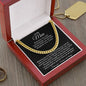 A Tribute to My Man with a Crowned Heart | Valentines Day Gift for His (Cuban Chain Necklace)