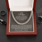 A Journey from Fate to Forever | Cuban chain necklace for him (Perfect Valentine's Day Gift)