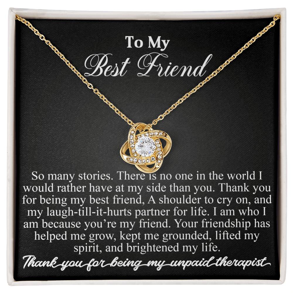 To my best friend | Love Knot Necklace