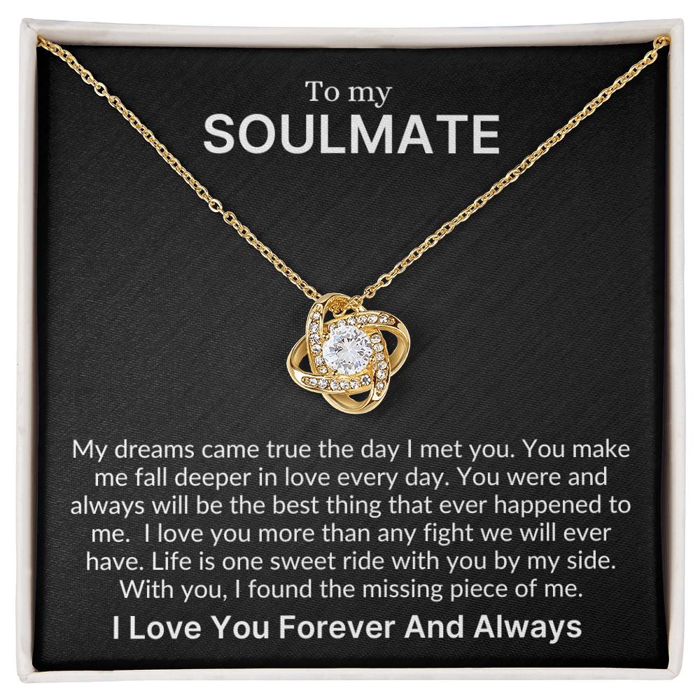 The Best Thing That Ever Happened to Me My Forever Love (Love Knot Necklace)