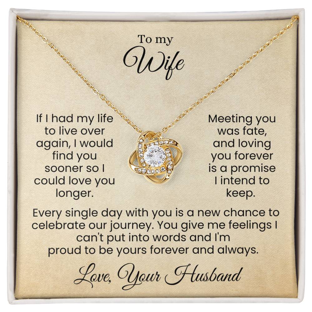 Forever Yours | A Love Written in Fate and Sealed with My Heart (Love Knot Necklace)