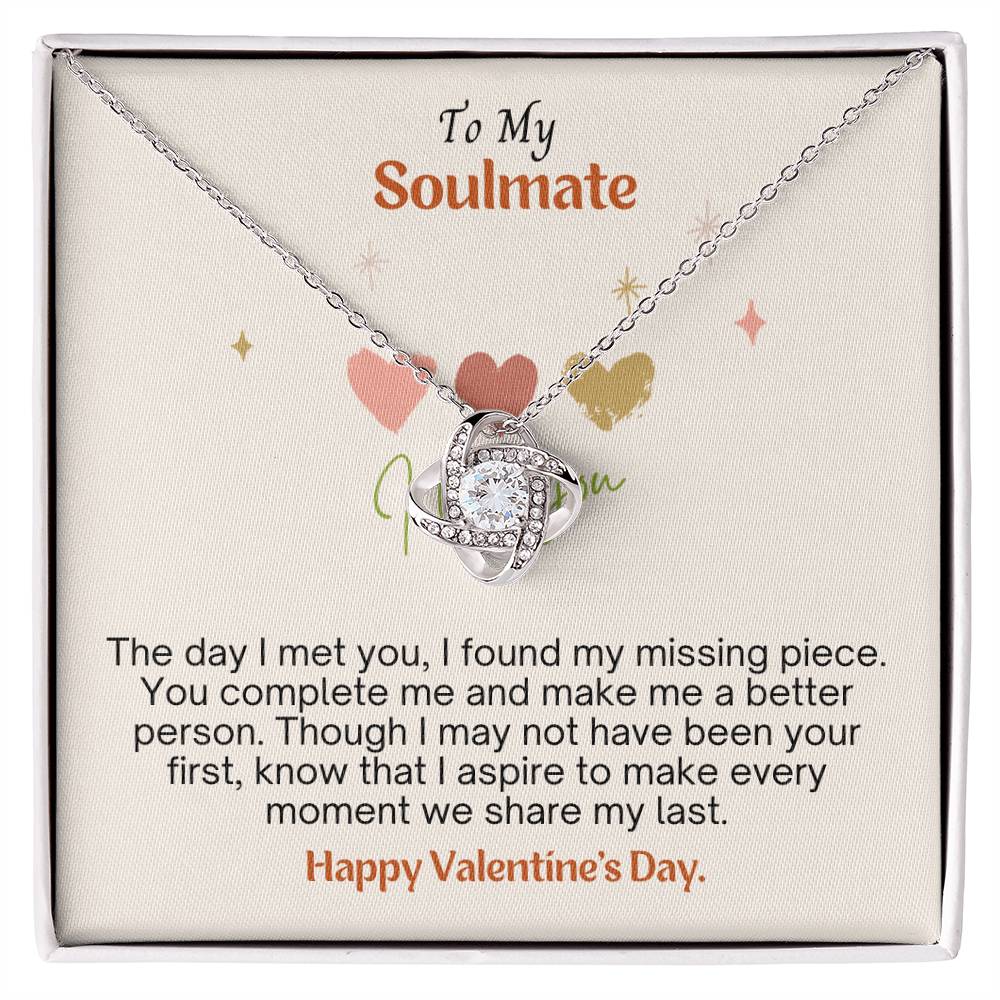 Discovering love's missing piece with Love Knot Necklace