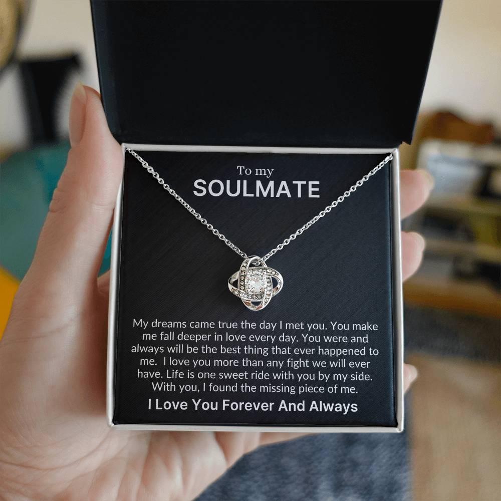 The Best Thing That Ever Happened to Me My Forever Love (Love Knot Necklace)