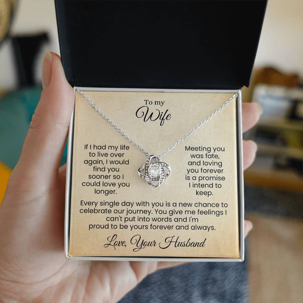 Forever Yours | A Love Written in Fate and Sealed with My Heart (Love Knot Necklace)