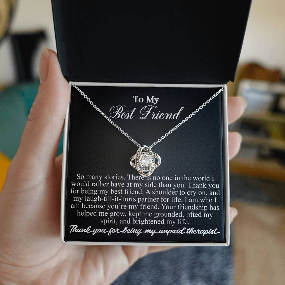 To my best friend | Love Knot Necklace