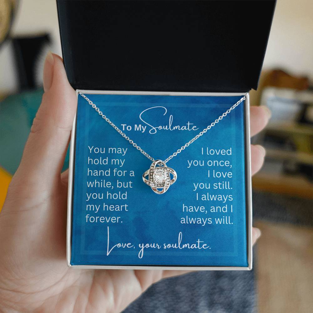 You May Hold My Hand | Love Knot Necklace for Soulmate | Gift for Soulmate