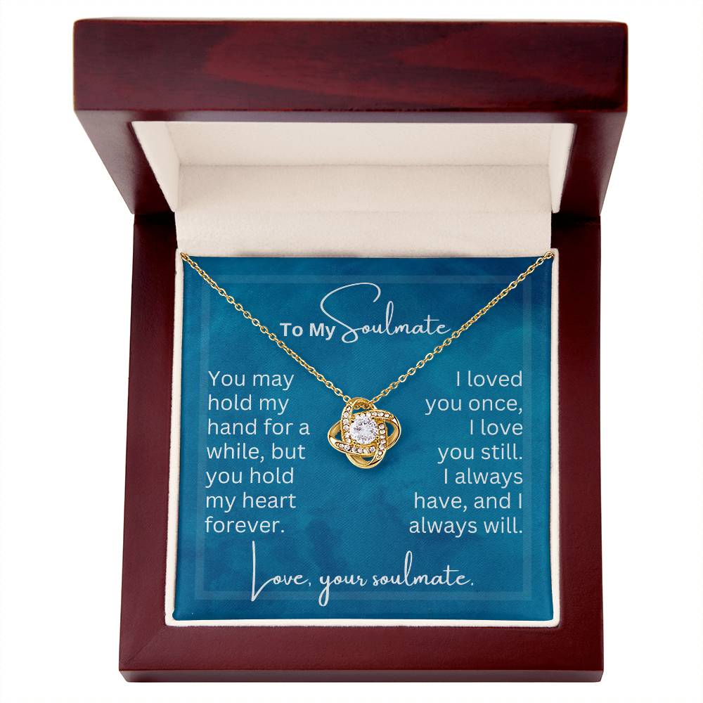 You May Hold My Hand | Love Knot Necklace for Soulmate | Gift for Soulmate