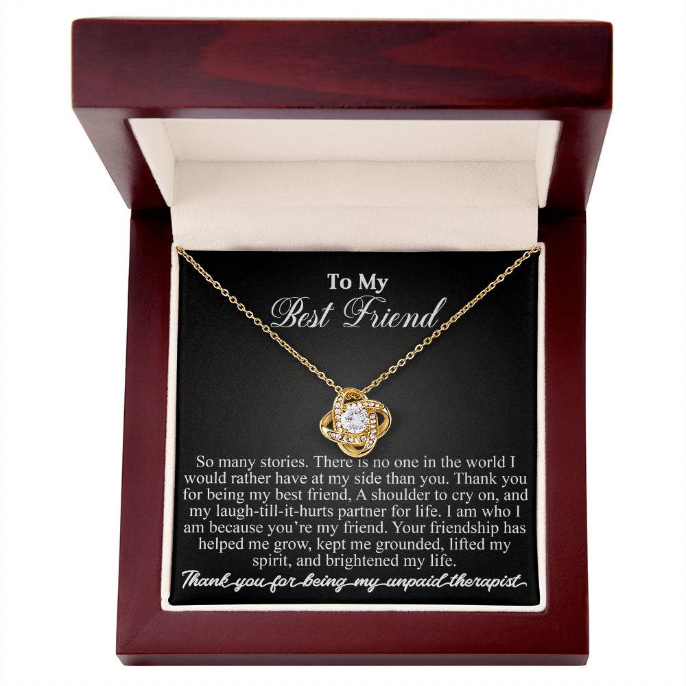 To my best friend | Love Knot Necklace