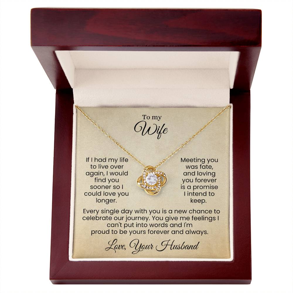 Forever Yours | A Love Written in Fate and Sealed with My Heart (Love Knot Necklace)