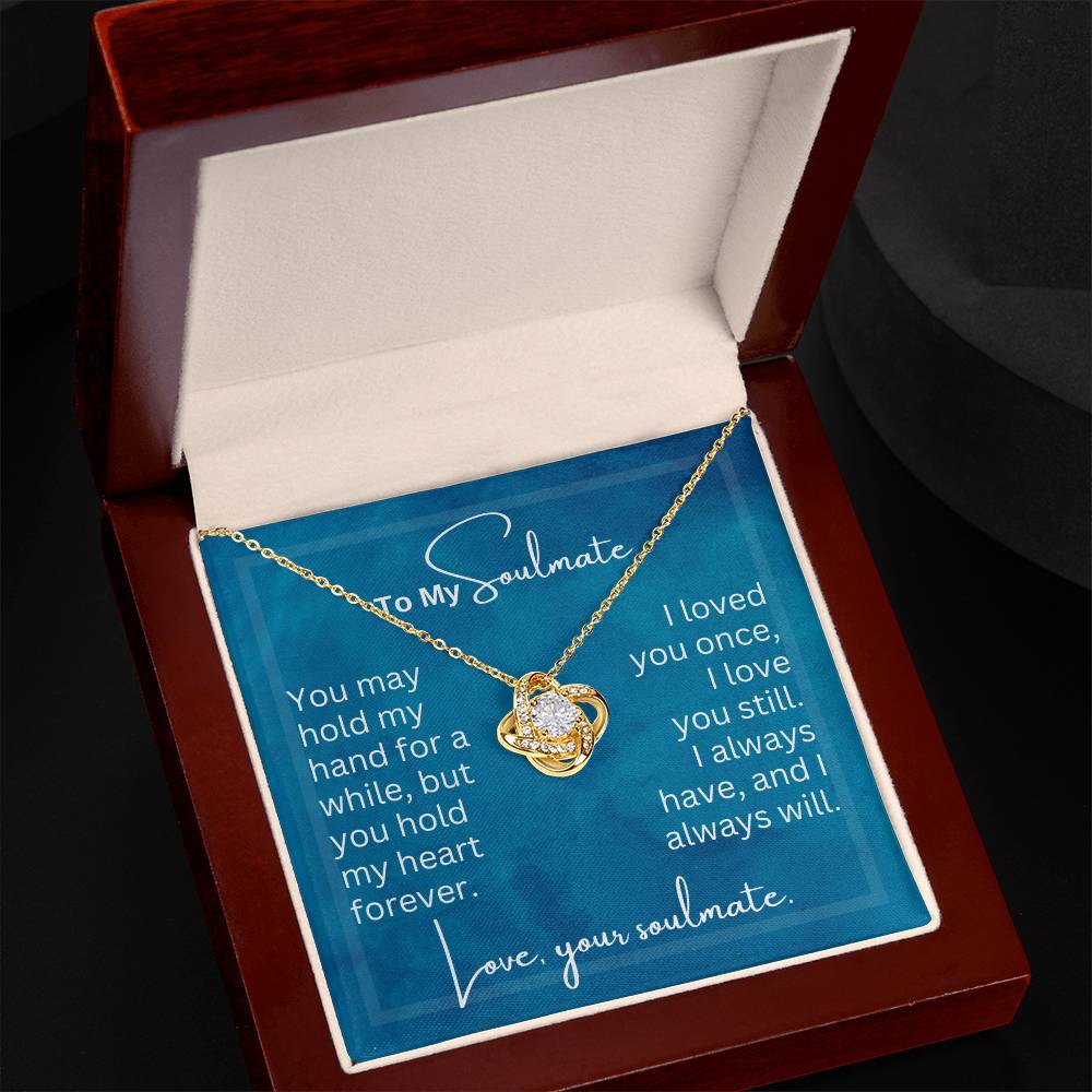 You May Hold My Hand | Love Knot Necklace for Soulmate | Gift for Soulmate