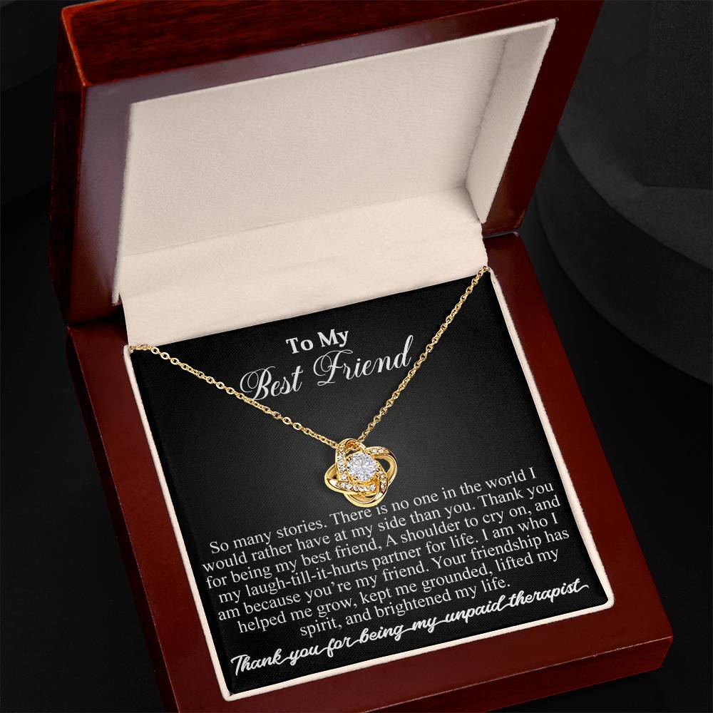 To my best friend | Love Knot Necklace