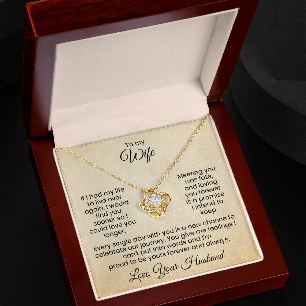 Forever Yours | A Love Written in Fate and Sealed with My Heart (Love Knot Necklace)