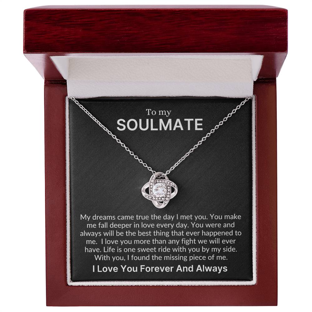The Best Thing That Ever Happened to Me My Forever Love (Love Knot Necklace)