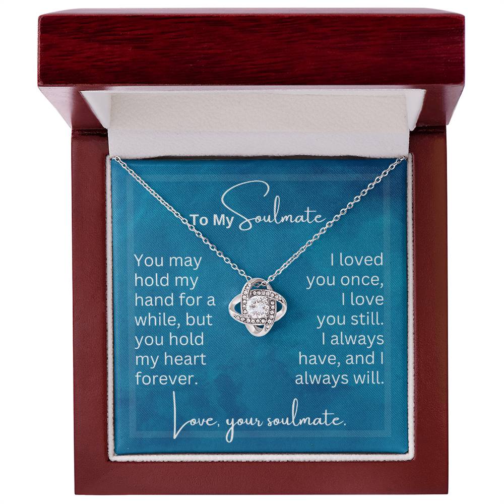 You May Hold My Hand | Love Knot Necklace for Soulmate | Gift for Soulmate