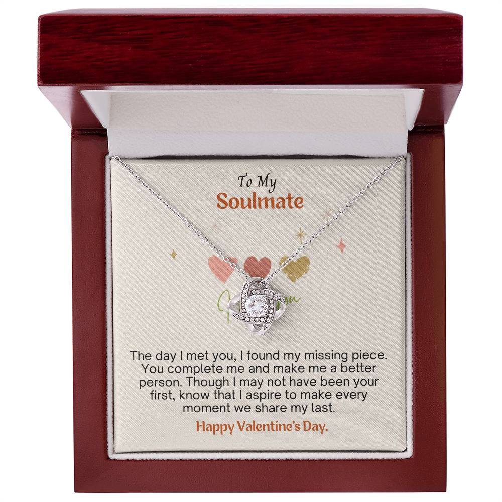 Discovering love's missing piece with Love Knot Necklace