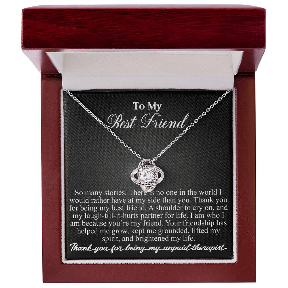 To my best friend | Love Knot Necklace