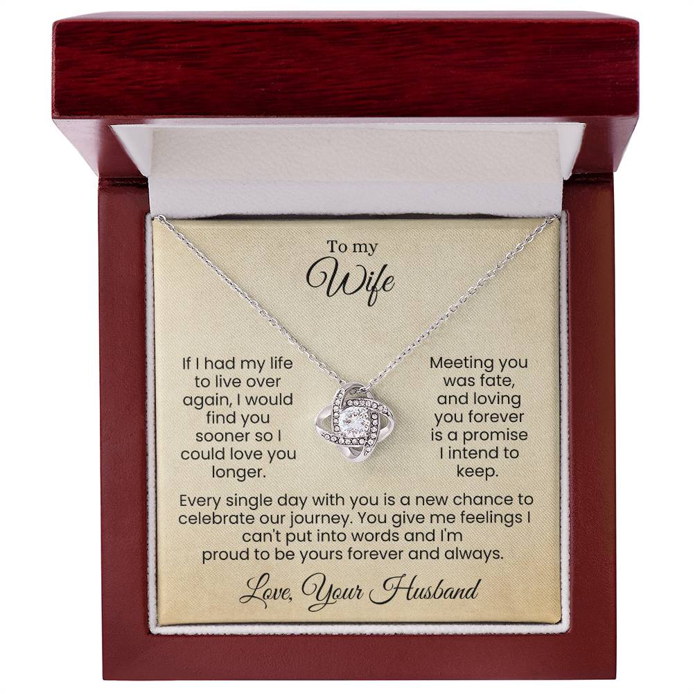 Forever Yours | A Love Written in Fate and Sealed with My Heart (Love Knot Necklace)