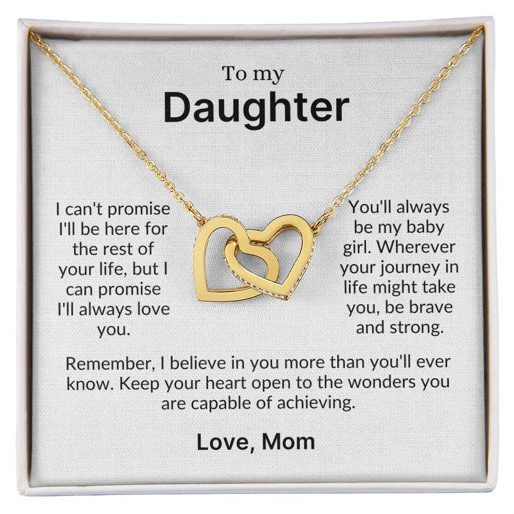 Loved Beyond a Lifetime | A Precious Gift for Your Daughter (Interlocking Heart Necklace)