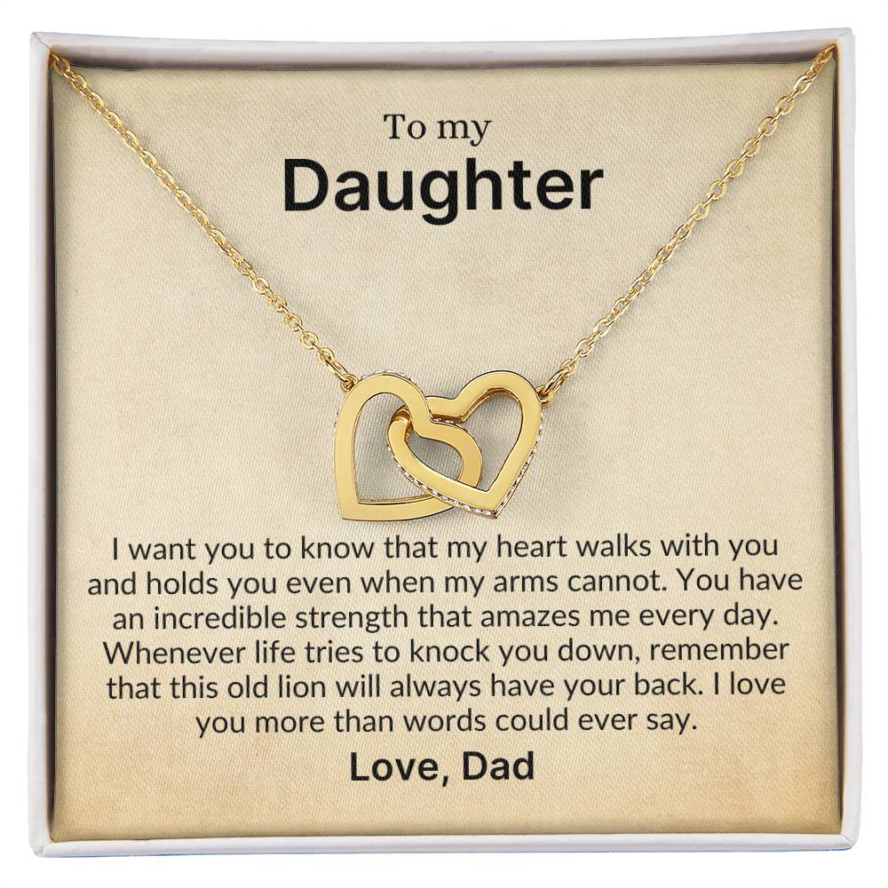 My Heart Walks With You, Always | A Perfect Gift for Daughter from Dad