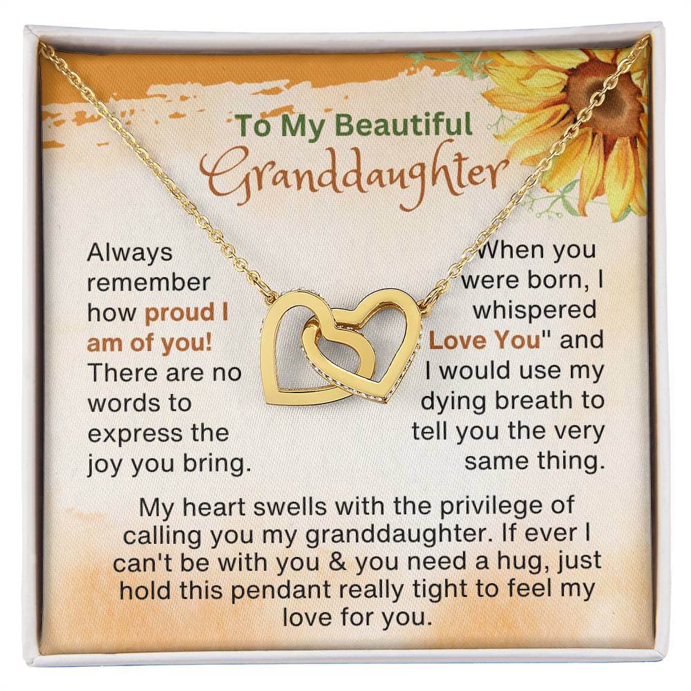 Gifts for Granddaughter | Always remember how proud I am of you!...