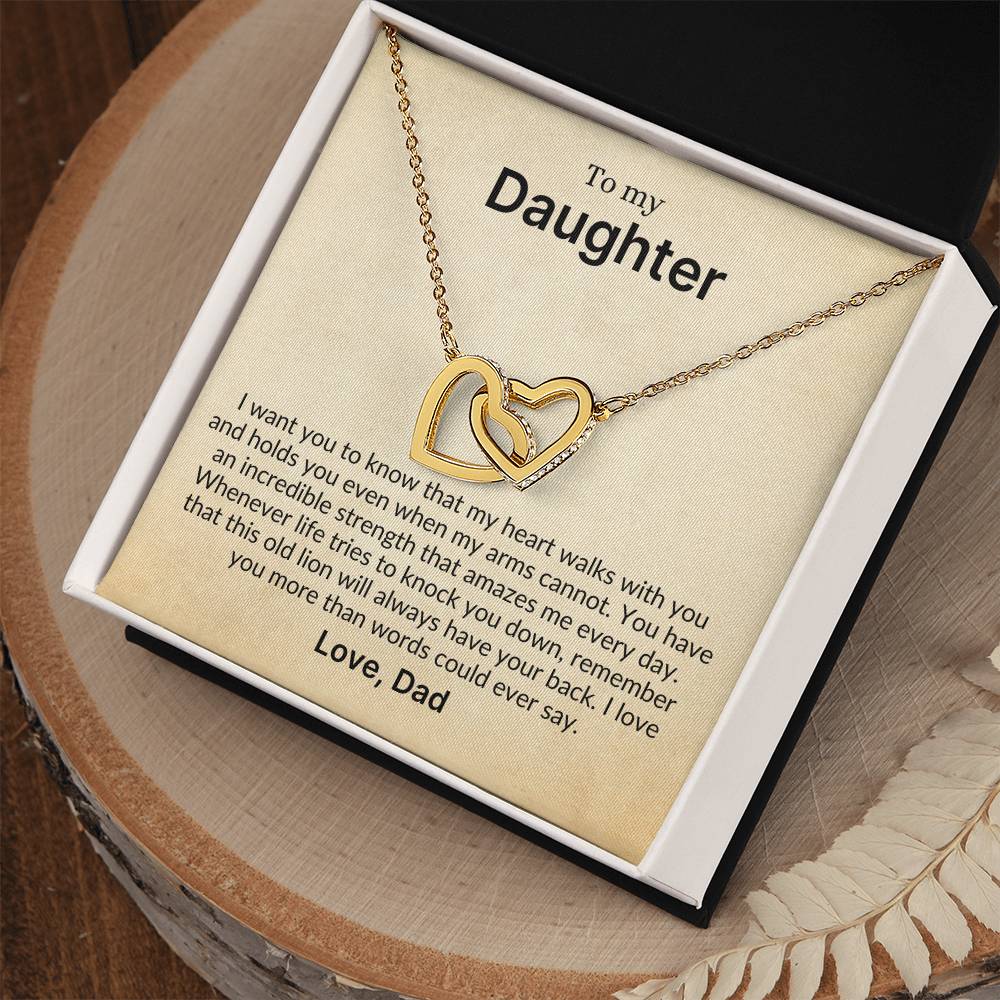 My Heart Walks With You, Always | A Perfect Gift for Daughter from Dad