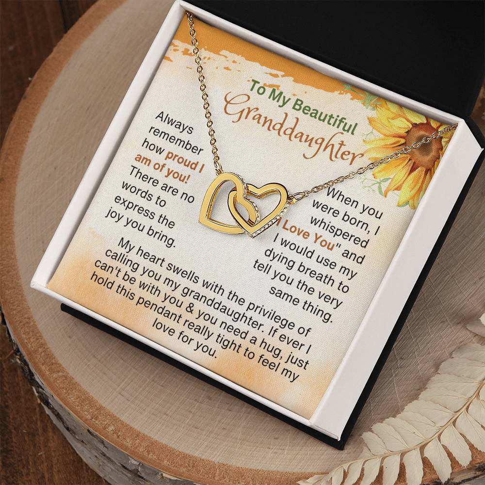 Gifts for Granddaughter | Always remember how proud I am of you!...
