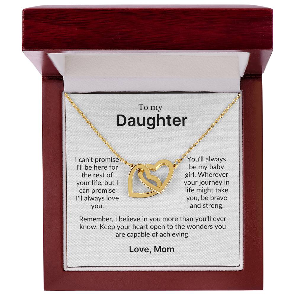 Loved Beyond a Lifetime | A Precious Gift for Your Daughter (Interlocking Heart Necklace)