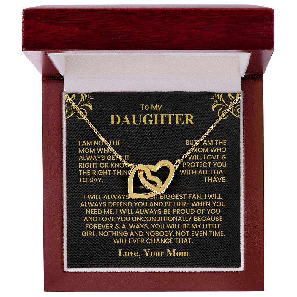To My Daughter - Love Mom - Necklace Gift Set