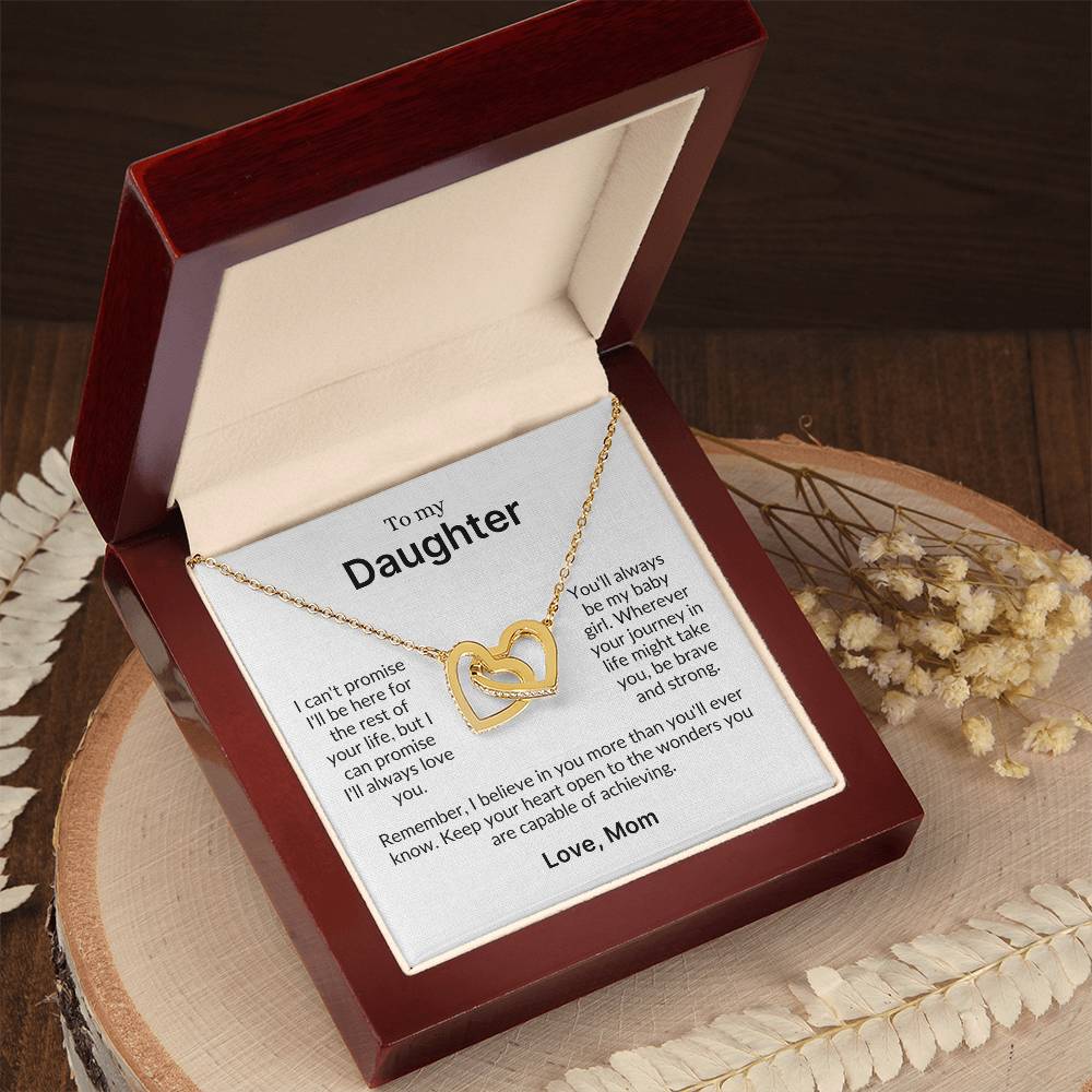 Loved Beyond a Lifetime | A Precious Gift for Your Daughter (Interlocking Heart Necklace)