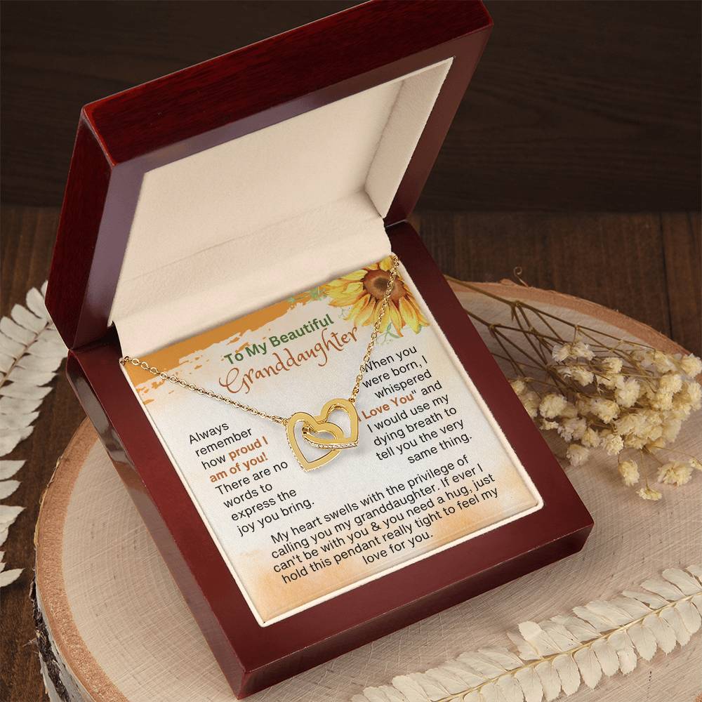 Gifts for Granddaughter | Always remember how proud I am of you!...