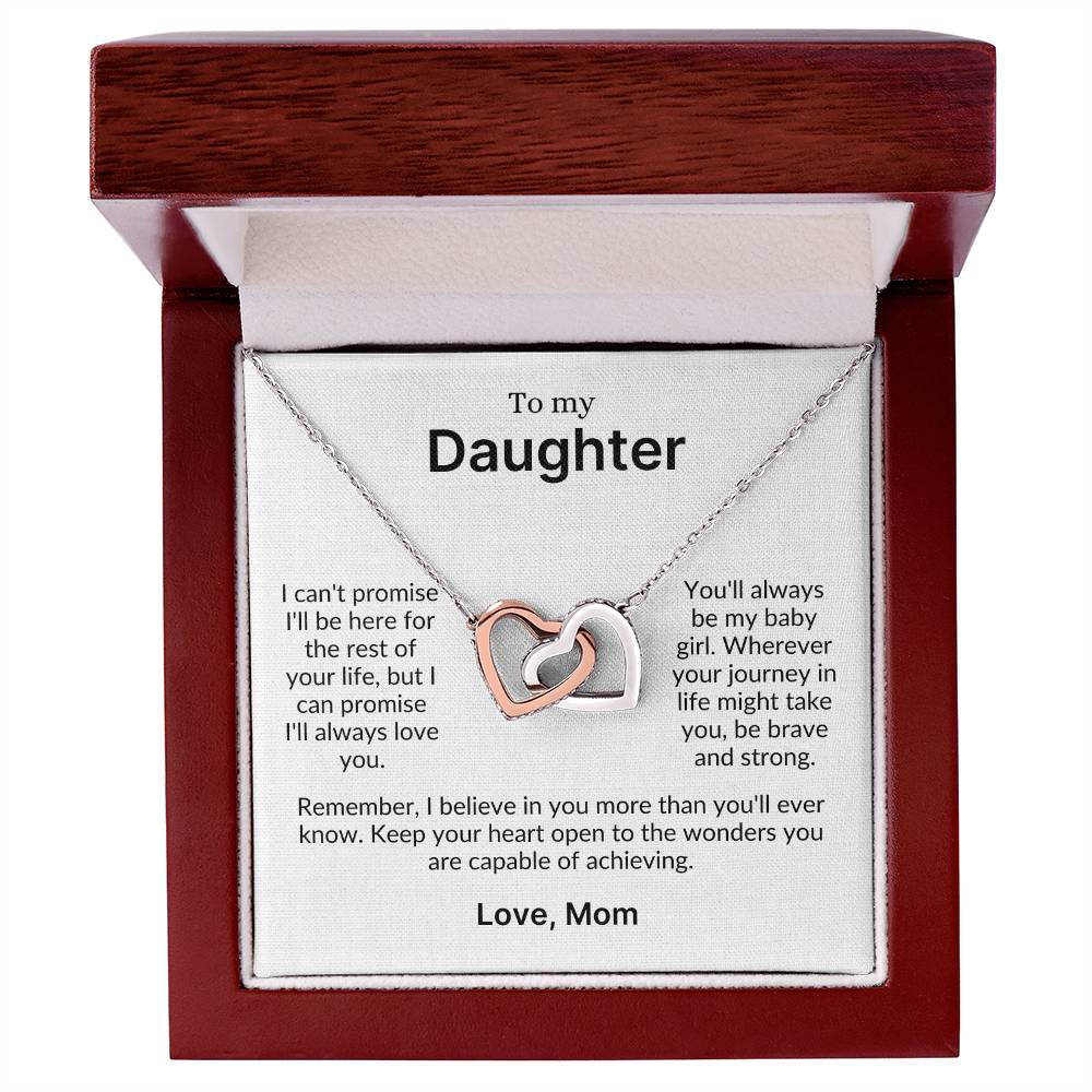 Loved Beyond a Lifetime | A Precious Gift for Your Daughter (Interlocking Heart Necklace)