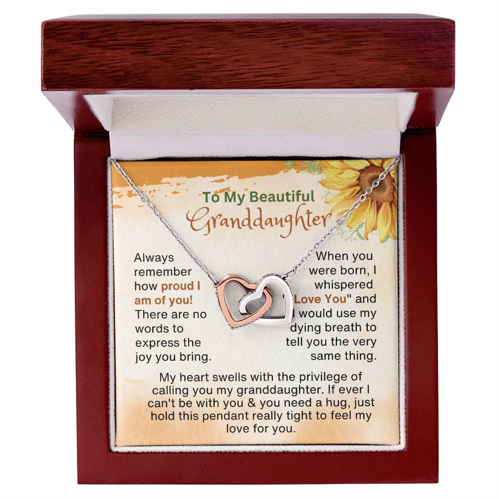 Gifts for Granddaughter | Always remember how proud I am of you!...